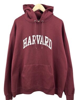 Champion Harvard Maroon Pullover Hoodie Size XL